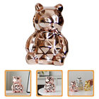  Electroplate Bear Model Animal Shaped Art Crafts Ceramic Animal Decors Animal