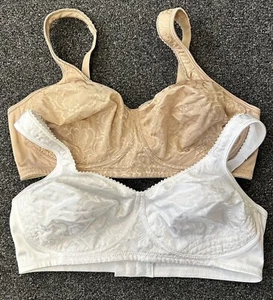 E5275 Lote de 2 Sujetadores Playtex 18 Horas Ultimate Lift & Support 40C #4745 Excelente - Imagen 1 de 6
