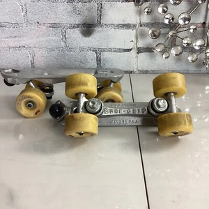 Vintage Sure-Grip Super X Platten linke und rechte Rollschuhe mit Kunsträdern - Bild 1 von 8