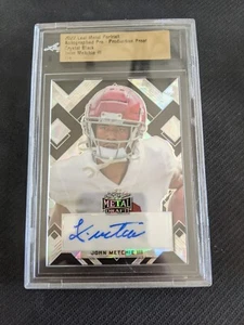 2022 LEAF METAL DRAFT JOHN METCHIE III. #ed 1/1 PRE PRODUCTION PROOF AUTO TEXANS - Picture 1 of 2