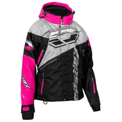 Chaqueta de moto de nieve Castle X Code G3 para mujer - Glo rosa Foto 1 de 2