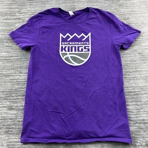 Sacramento Kings Shirt M Youth Logo NBA Basketball Sactown Purple - Picture 1 of 7