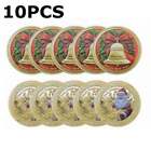 10pcs Merry Christmas Happy New Year Coin Colorful Embossed Commemorative