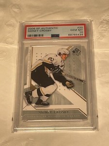 2006 SP AUTHENTIC #20 SIDNEY CROSBY PENGUINS PSA 10