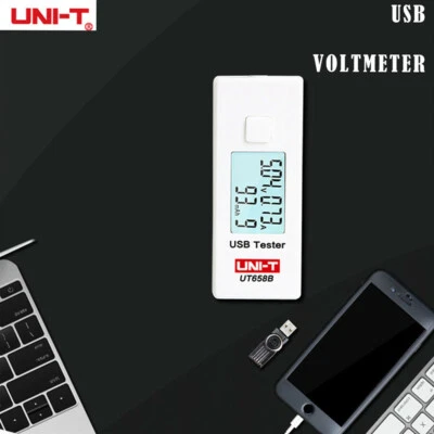 UNI-T UT658 USB-Tester Digitaler LCD-Spannungsmonitor Stromdetektor Voltmeter - Bild 1 von 4