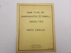Game Plan - Sharpshooter II Pinball - Parts Catalog - Picture 1 of 1