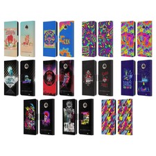 OFFICIAL TROLLS WORLD TOUR ASSORTED LEATHER BOOK WALLET CASE FOR MOTOROLA PHONES