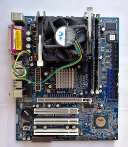 ASRock P4VM890 Mobo con CPU Pentium 4 3,2 GHz S478 2 GB de RAM y prueba PCIe ¡OK! 312 - Imagen 1 de 9