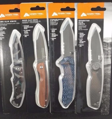 Ozark Trails Liner Lock Folding Knives 2.75-3.5 Inch Blade Clip Knife - Image 1 of 3