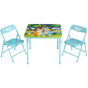 Bluey Kids' 3-Piece Table and Chairs Set, Blue - Free Shipping - Picture 1 of 8