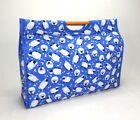 Knitting Bag Wool / Yarn / Craft Storage Bag Blue Sheep Design, Fully lined 