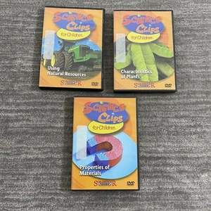 Science Clips For Children Schlessinger Media 3 DVD LOT Educational Home School - Foto 1 di 11