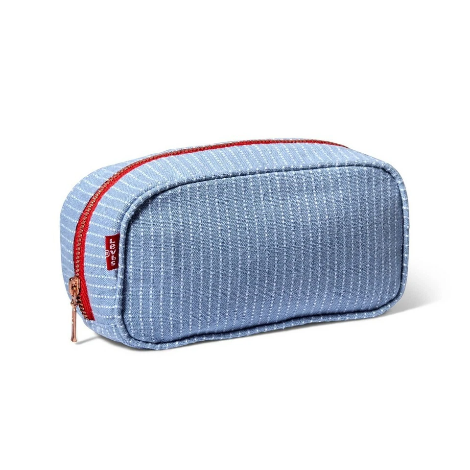 Levi's X Target Small Striped Accessory Bag Blue Zip Pouch