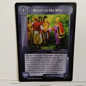 MECCG "LIDLESS EYE"--- READY TO HIS WILL --- NM / MINT - Imagen 1 de 1