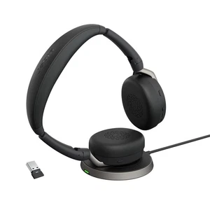 Jabra Evolve2 65 Flex - Stereo Headset with Bluetooth, Wireless Charging Pad, No - Picture 1 of 10