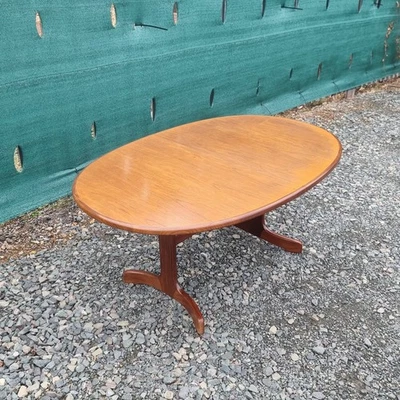 G-Plan Teak Oval Extending Dining Table – Vintage 1970s Fresco Range - Image 1 of 4