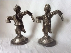 Antike Vogelscheuchen aus Gusseisen um 1929, Neujahr, Börsencrash, historisch - Bild 1 von 4