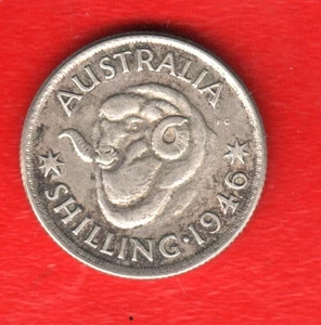 CHELÍN AUSTRALIANO PLATA 1946 - Imagen 1 de 2