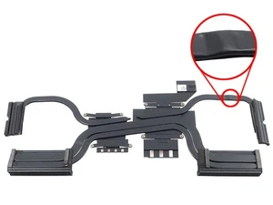 DELL G7 15 7500 SERIES LAPTOP BLACK CPU GPU COOLING HEATSINK 14YH1 014YH1 *DENT* - Picture 1 of 2