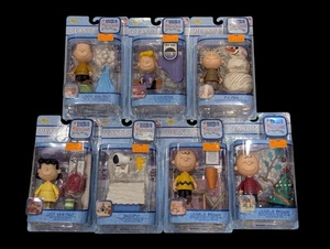 Lotto x7 Figurine Natale Peanuts Memory Lane A Charlie Brown Giocattoli Sigillati R Us - Foto 1 di 7