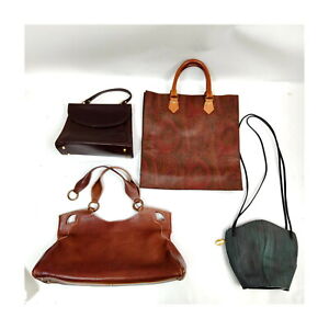 Bally Cartier Etro Leather PVC Hand Bag Shoulder Bag Tote Bag 4 pcs set 528716