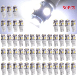 BOMBILLA LATERAL 2x SIN ERRORES CANBUS T10 5050 5 SMD LED XENÓN OCULTO BLANCO W5W 501 - Imagen 1 de 43
