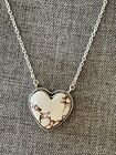 Navajo Southwest Sterling Silver Wild Horse Heart Necklace Pendant Crazy