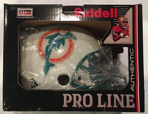 AUTHENTIC VINTAGE MIAMI DOLPHINS RIDDELL PRO LINE GAME HELMET CAME FROM DOLPHINS