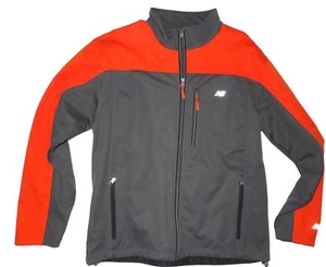 New Balance men's softshell Jacket - Medium - Charcoal & Orange - Picture 1 of 3