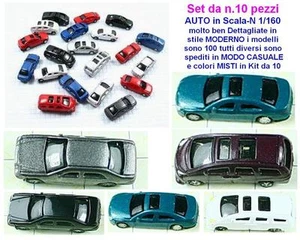 SET n.10 AUTO CAR in STILE MODERNO - MODELLI DIVERSI e COLORI ASSORTITI SCALA-N - Imagen 1 de 8