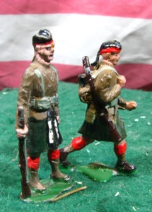 2 HE Authenticast SAE WW1, WW2 54MM Metal Scottish Highlanders Infantry Soldiers - Picture 1 of 6