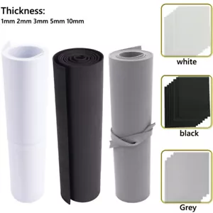 EVA Foam Sheets Handmade DIY Craft Cosplay Model 1~10mm Thick White/ Black/Grey - Picture 1 of 12