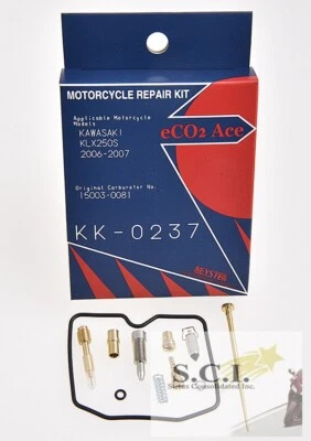 KAWASAKI KLX250S KLX250 KEYSTER CARBURETOR CARB REBUILD REPAIR KIT 2006 - 2007  - Image 1 of 4