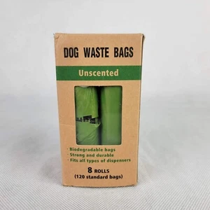 Dog Pet Waste Bags Unscented Biodegradable 120 count - Picture 1 of 2