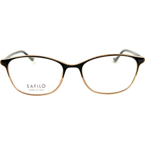 Safilo Profilo 01 Womens Metal Eyeglass Frame 2M2 Black Gold 53-17 Italy w Case - Picture 1 of 6