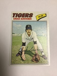 1977 TOPPS #173 Chuck Scrivener      .  Baseball Card -y 216