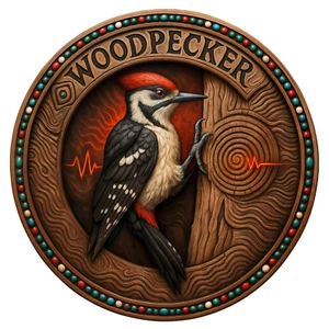Indianer Sternzeichen Specht Aufkleber - Indianer Stamm Totem - 5" - Bild 1 von 1