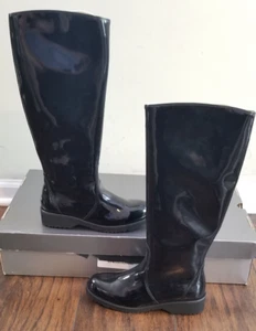 Harlie La Canadienne Canada Waterproof Knee High Patent Snow Winter Boots sz 5.5 - Picture 1 of 5