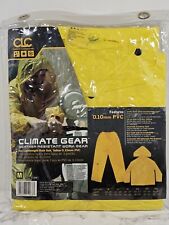 CLC Climate Gear Lightweight 3 Piece Rain Suit R106M Yellow Polyester- Medium