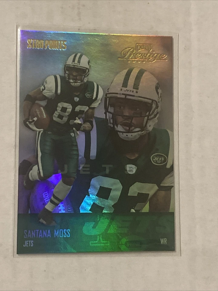 2003 Playoff Prestige Santana Moss Xtra Points Green Parallel #97/100 - Image 1 of 2