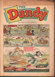 Dandy #1486 1970-D C Thompson-underground comix style-newspaper format-G - Picture 1 of 2