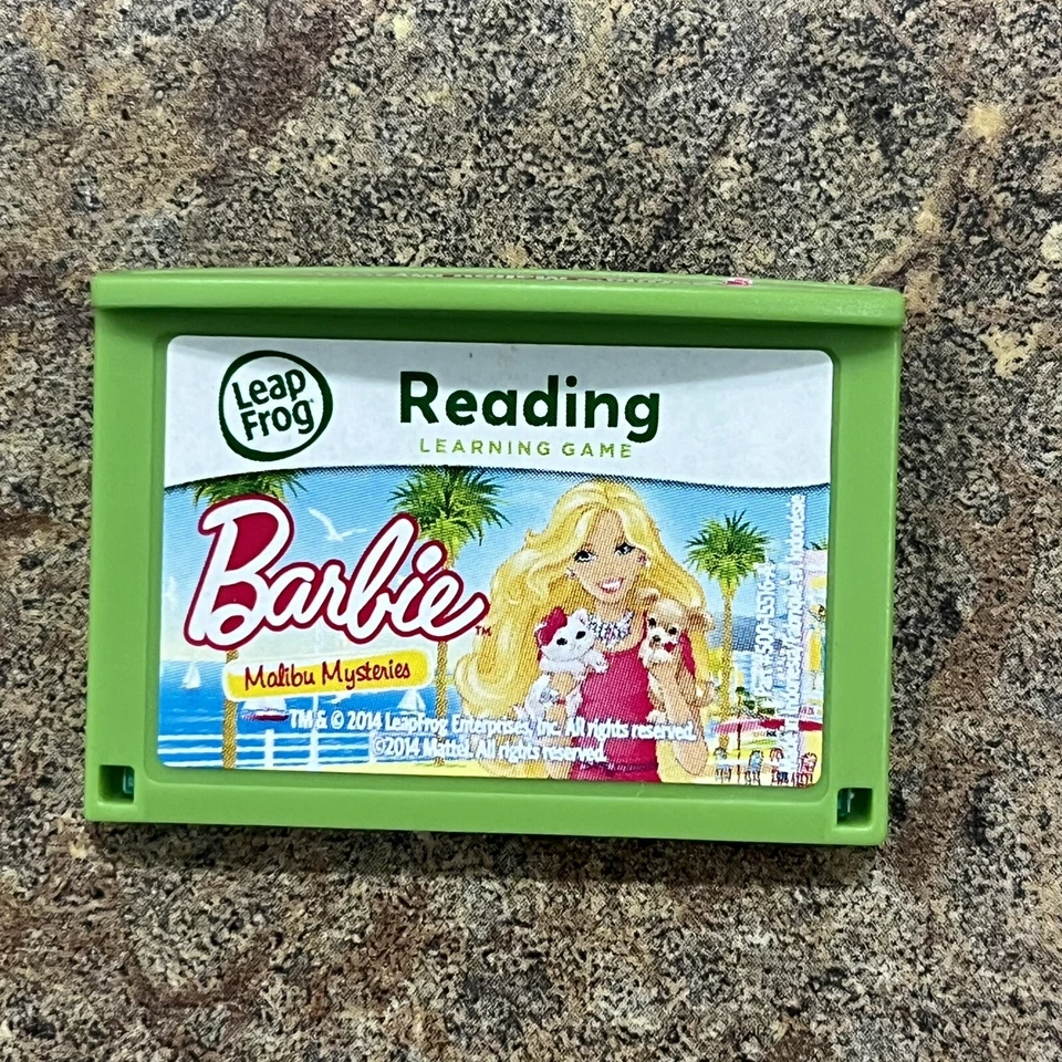 Leap Frog BARBIE MALIBU MYSTERIES Reading Game Cartridge Mattel 2014 - Image 1 of 4