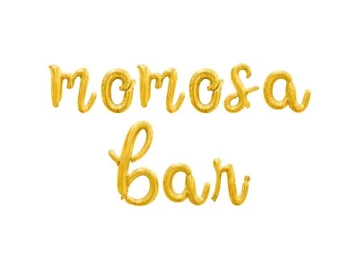 MOMOSA BAR Cursive Letter Balloon Banner - Baby Shower Party  Supply Decorations - Image 1 of 4