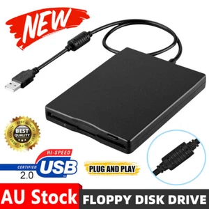 USB Floppy Disk Drive External Floppy Disk Reader FDD 3.5" 1.44MB For PC Laptops - Picture 1 of 12