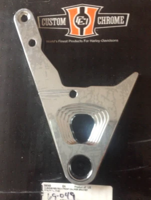 AMF Front Brake Caliper Bracket Chrome Billet USA * Harley XL FX Sportster 77-83 - Image 1 of 4
