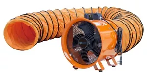 10" 250MM CYCLONE DUST FUME AIR EXTRACTOR / VENTILATION FAN + 10M PVC DUCTING - Picture 1 of 5