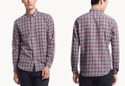 THEORY Men Zack PS Combes Pomegranate Multi Plaid Sport Shirts NEW NWT $225