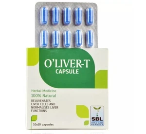 SBL O'LIVER-T (100 Capsules) for Liver Detox & Rejuvenates Functions - Picture 1 of 3