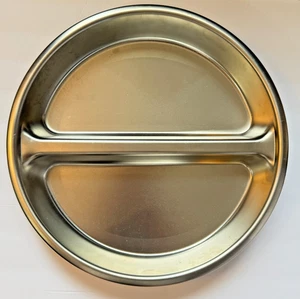Winco SPFD-2R Round Divided Food Pan for 6 Qt. Chafer Fits 103A, 103B 602, 308A - Picture 1 of 6