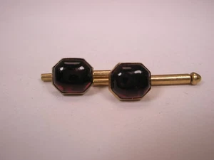 SINGLES(2) 5/16" Blood Red Octagons Vintage SWANK Formal Tux Prom Shirt Stud d02 - Picture 1 of 5